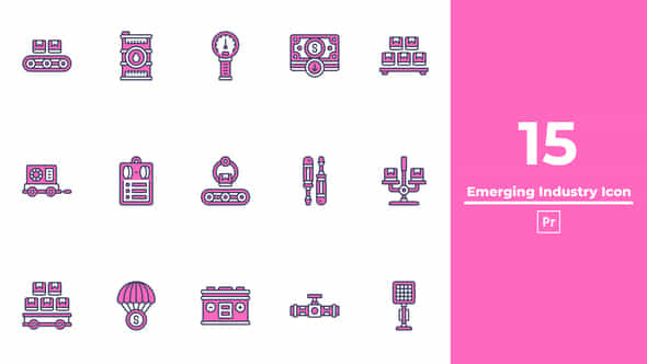 Emerging Industry Icon Premiere Pro - VideoHive 50293070