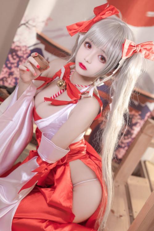 Cosplay Rinaijiao日奈娇 碧蓝航线 可畏巫女(1)