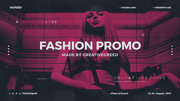 Fashion Event PromoDynamic OpenerClothes CollectionGrid - VideoHive 19900068