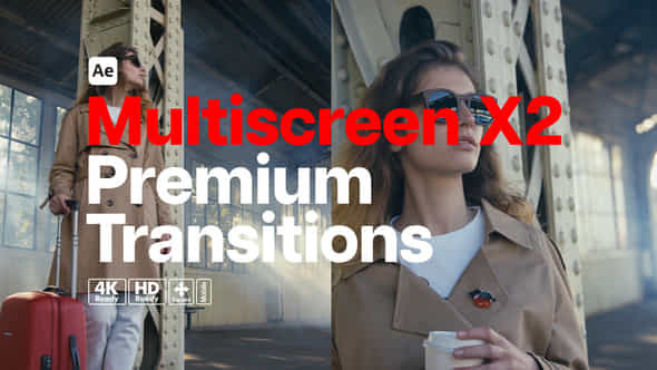 Premium Transitions Multiscreen X2 - VideoHive 52754373