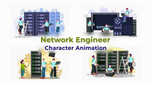 Network Engineer Character - VideoHive 39744103