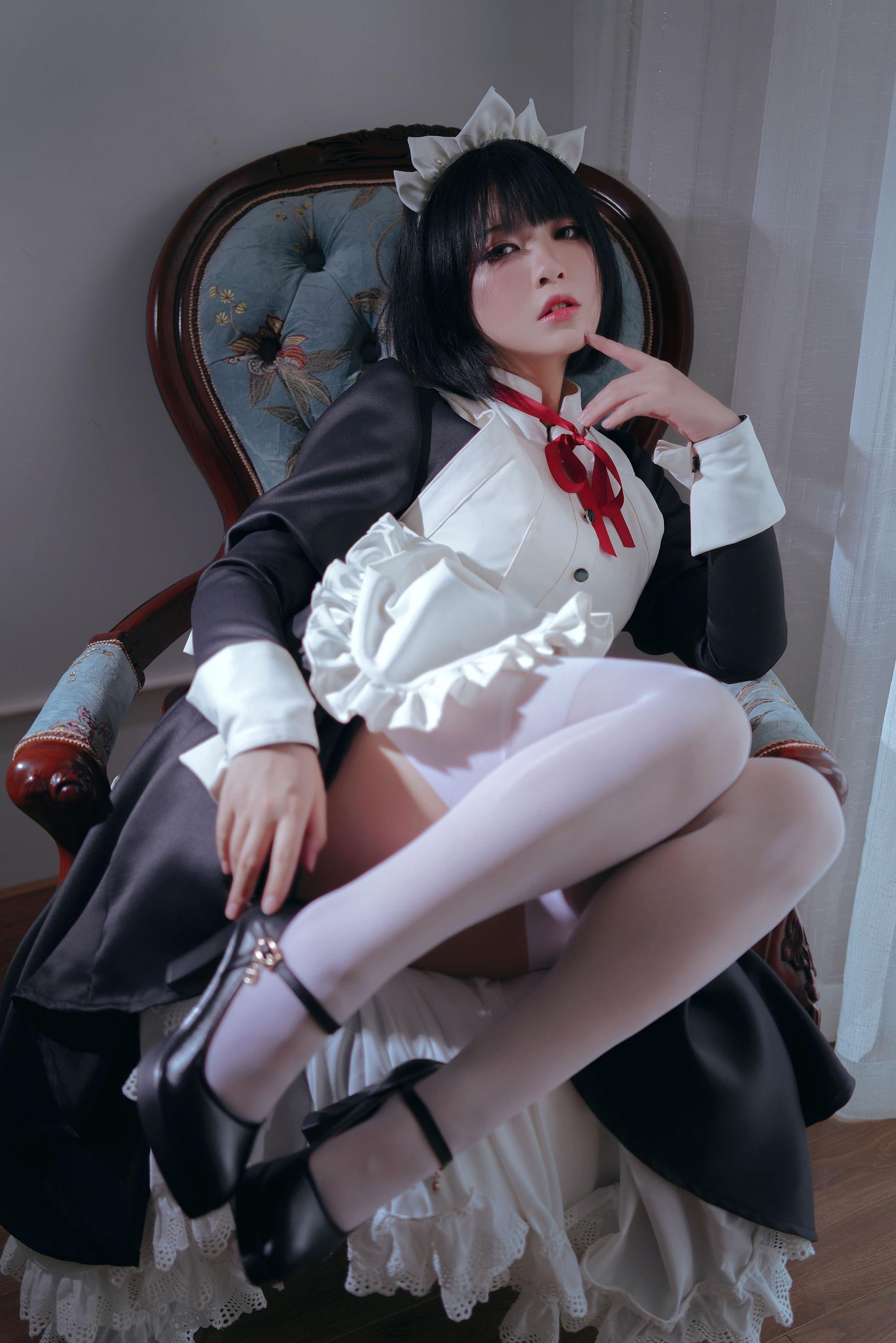 [美女Coser] 半半子 《 嫌パン メイド》 写真集(14)