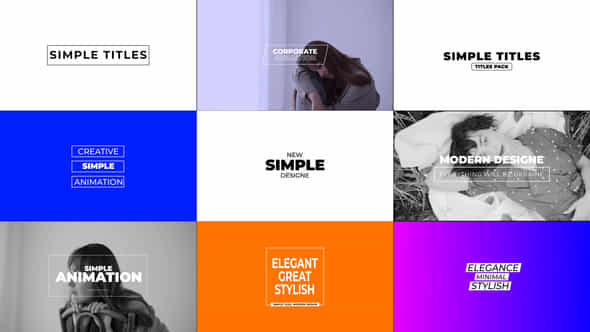 Simple Titles Premiere Pro - VideoHive 53404413