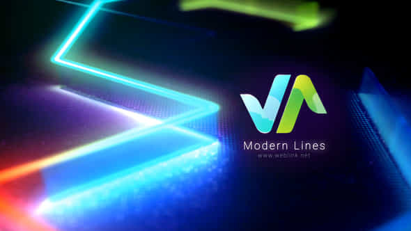 Bright Neon Lines - VideoHive 45990791