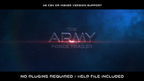 The Army Force Trailer - VideoHive 18724512