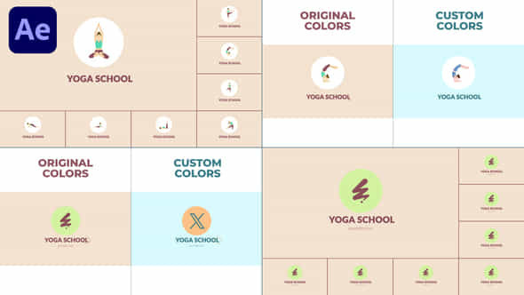 Yoga School Logo Reveal For After Effects - VideoHive 55944942