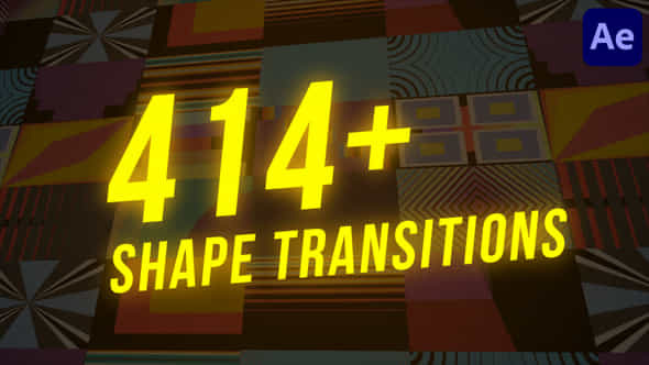 414+ Shape Transitions - VideoHive 45372489