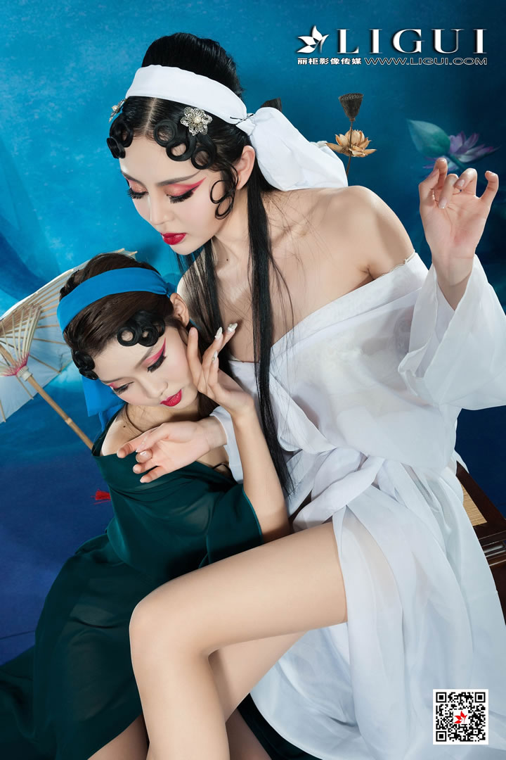 Lizhen Model Love & Lianger White Snake and Green Snake's sisters deeply affection 12