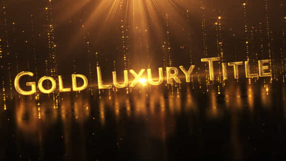 Gold Luxury Titles - VideoHive 45842247