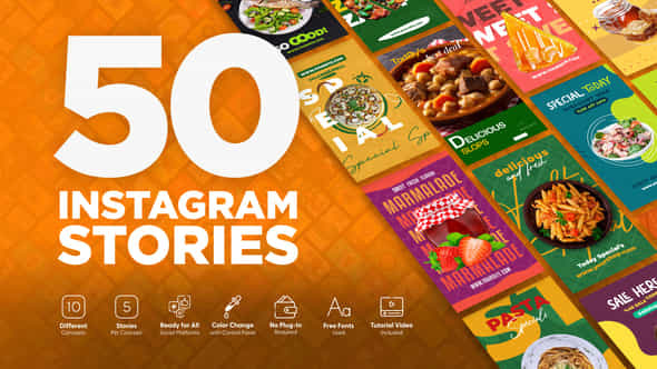 Food Instagram Stories - VideoHive 44112541