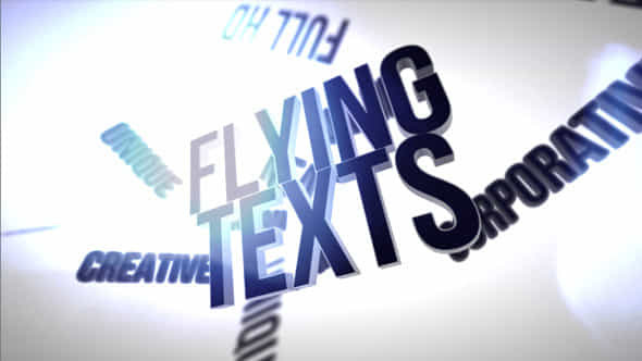 Flying Texts - VideoHive 4874003