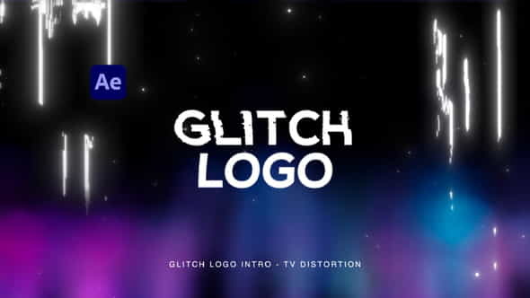 Glitch Logo Intro - TV - VideoHive 35885332