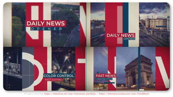 Daily News Intro - VideoHive 38000389