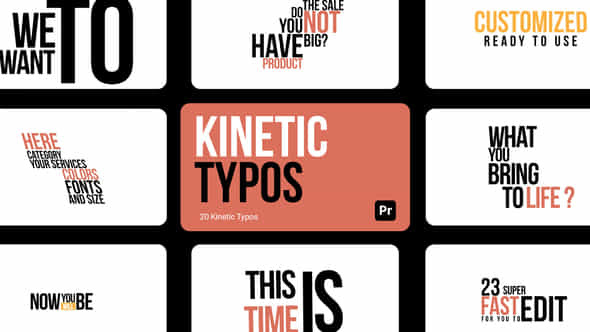 Kinetic Typos - VideoHive 44234267