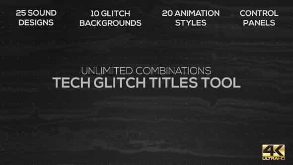 Tech Glitch Titles Tool - VideoHive 21498726