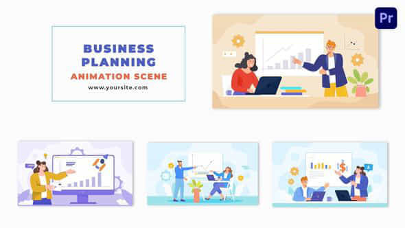 Flat Character Design - VideoHive 47880369