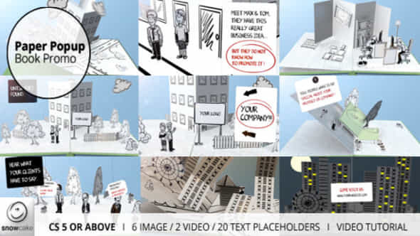 Paper Popup Book - VideoHive 4732597
