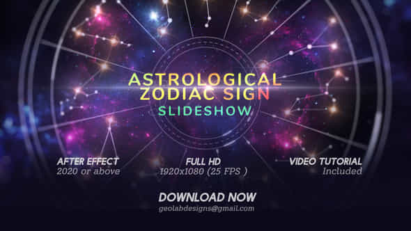 Astrological Zodiac Sign L Slideshow - VideoHive 55622341