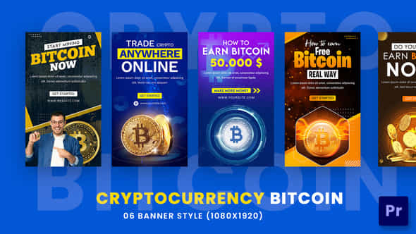 Cryptocurrency Bitcoin Stories - VideoHive 36103791