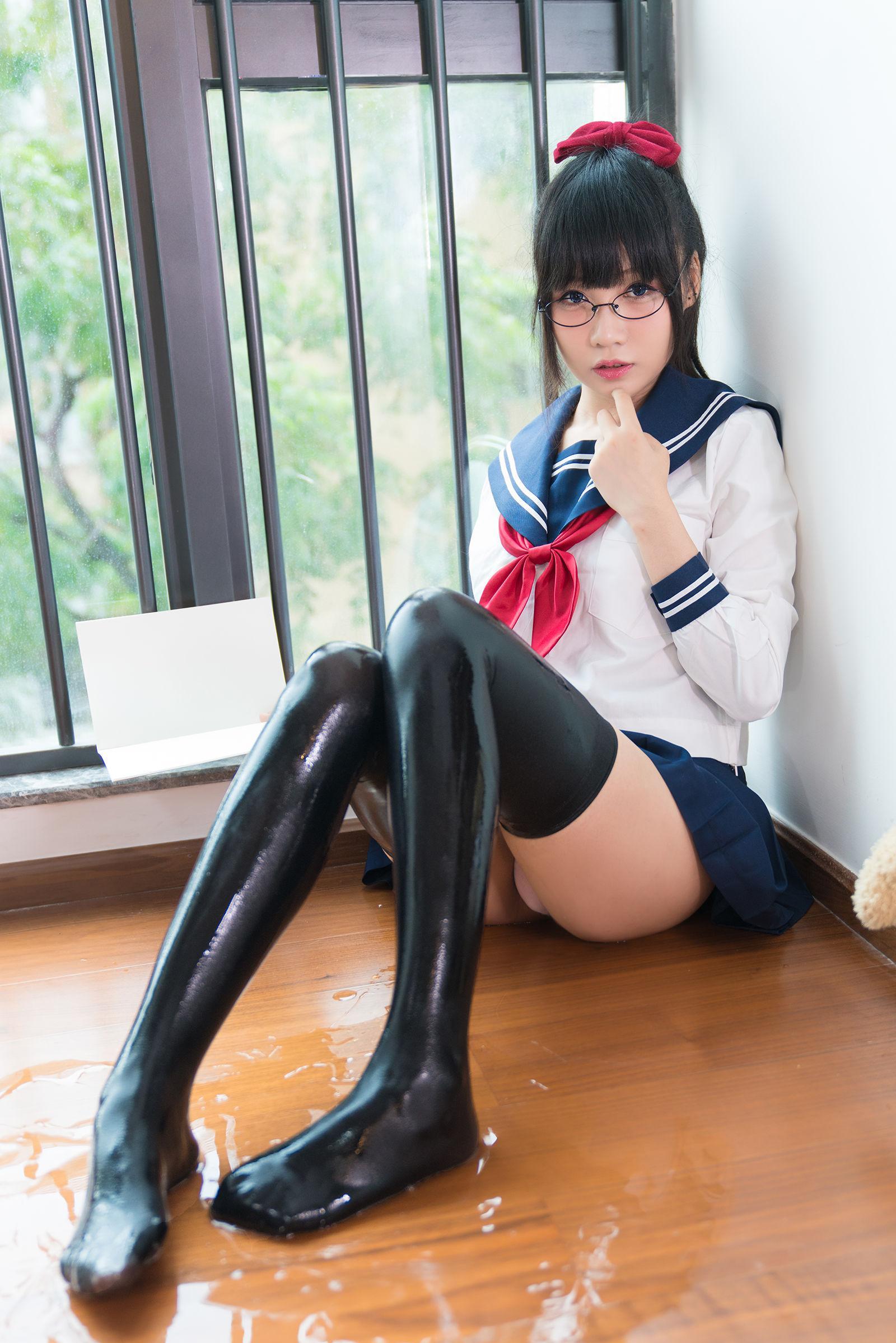 [网红美女Coser] 銘銘Kizami 《湿湿的JK》 写真集(7)