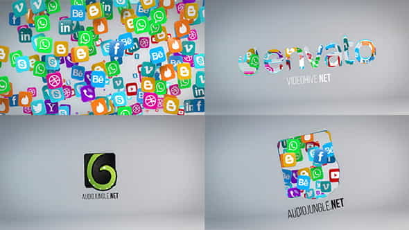 Social Media Logo Reveal - VideoHive 20653673