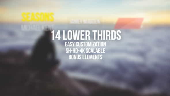 Simple Clean Lower Thirds - VideoHive 12850782