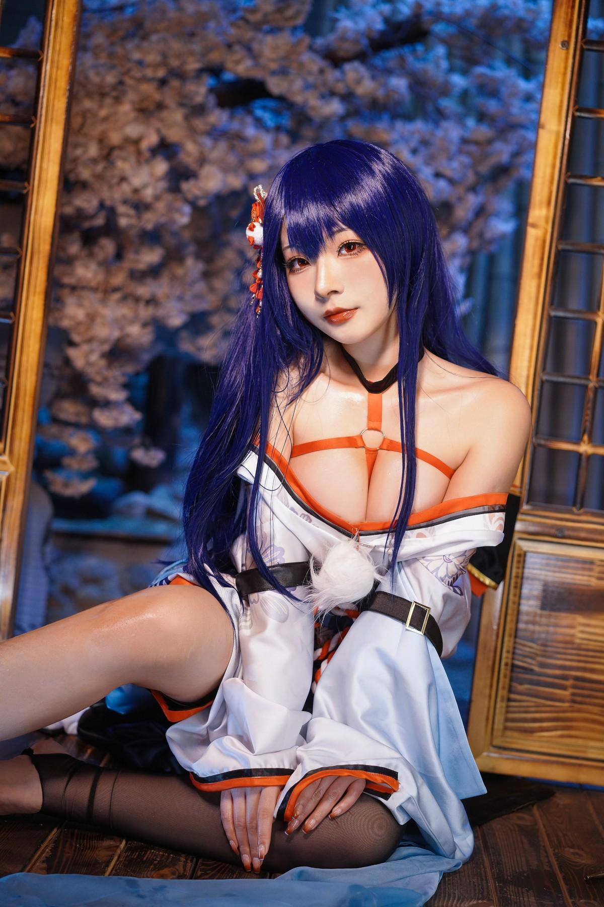 Cosplay Yuuhui玉汇 EroPhone Re 真子-和服抹油 Set.01(18)