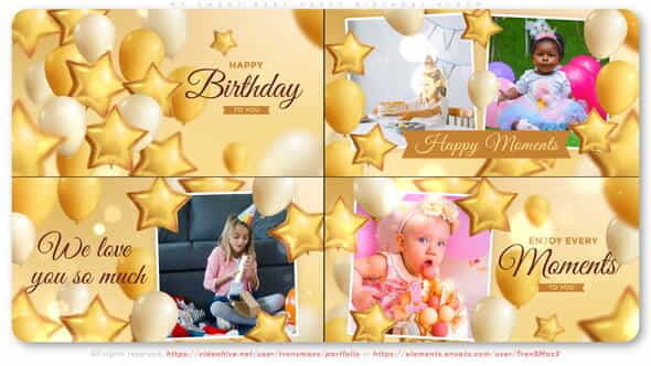 My Sweet Baby Happy Birthday - VideoHive 37736515