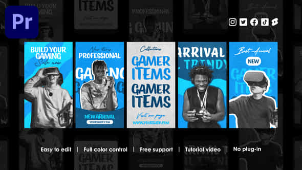 Gamer Streamer Instagram - VideoHive 45959802