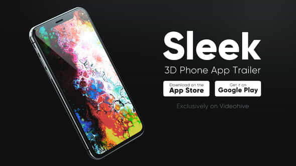 Sleek 3D Phone App Trailer - VideoHive 22300212
