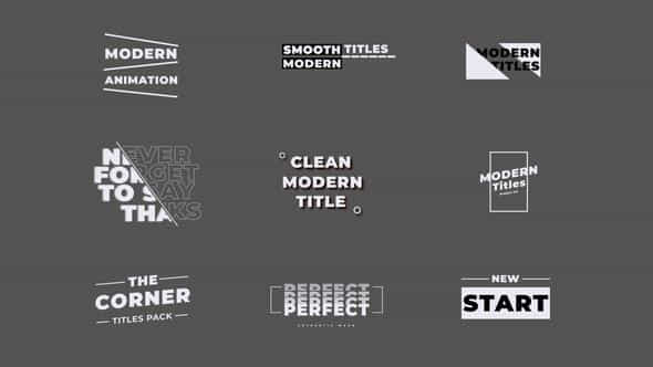 Modern Titles - VideoHive 45455938