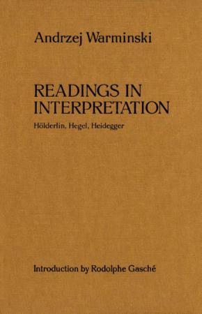 Readings in interpretation Hölderlin, Hegel, Heidegger by Gasche, RodolpheHegel, G...