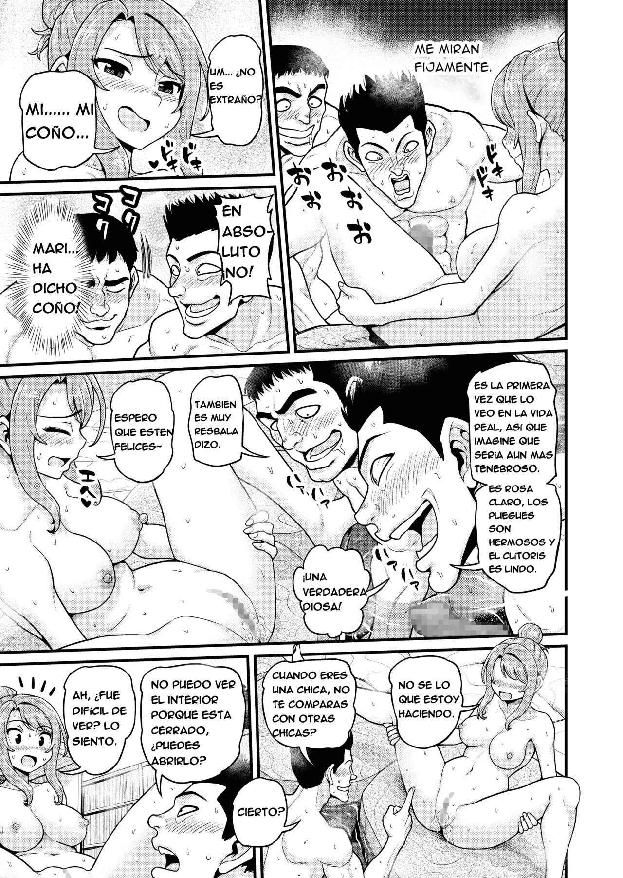 [Chimamire Yashiki (Gachonjirou)] Game Tomodachi no Onnanoko to Onsen Ryokou de Yaru Hanashi NTRver. [Spanish]