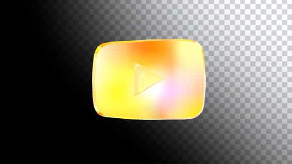 Youtube Golden Play Button - VideoHive 32971771