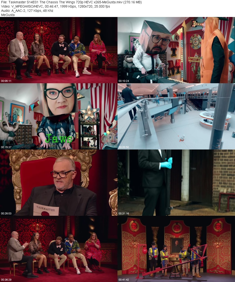 Taskmaster S14E01 The Chassis The Wings 720p HEVC x265-MeGusta