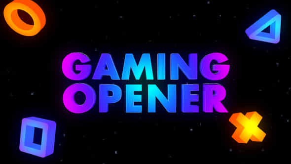 Gaming Logo Opener - VideoHive 31515949