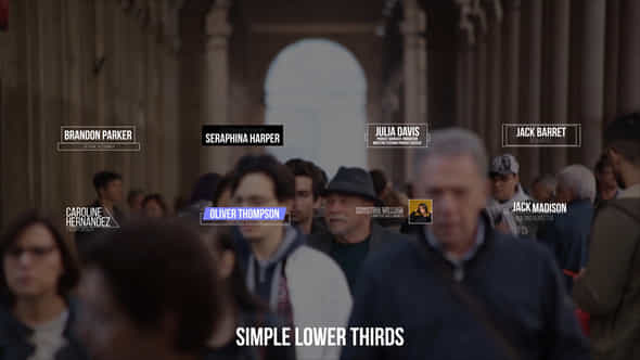 Simple Lower Thirds - VideoHive 50651710