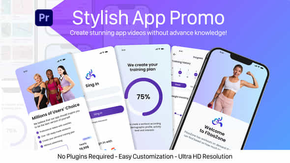 Stylish App Promo - VideoHive 39622936