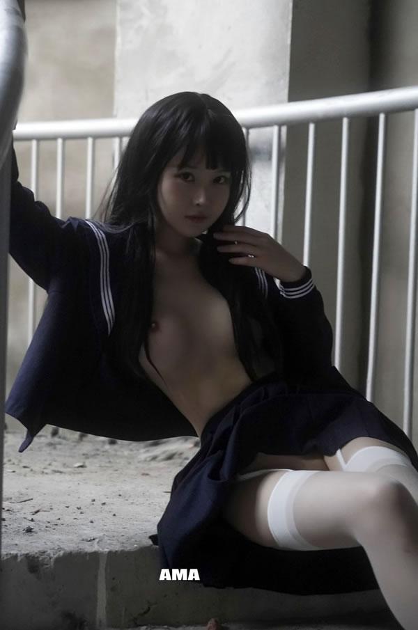 推特小美女小泽女仆+制服私拍无圣光写真(22)