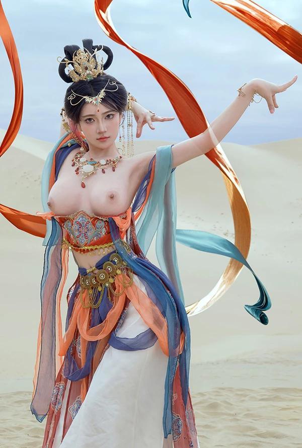 极品女神年年敦煌飞天飘飘若仙无圣光唯美图集(27)