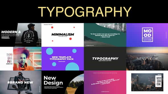 Typography Slides | Premiere Pro - VideoHive 35221321