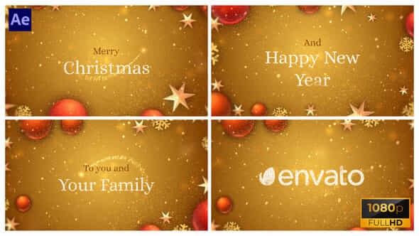 Christmas New Year Wishes Titles Greetings - VideoHive 42084179