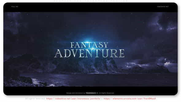 Fantasy and Adventure - VideoHive 46912056