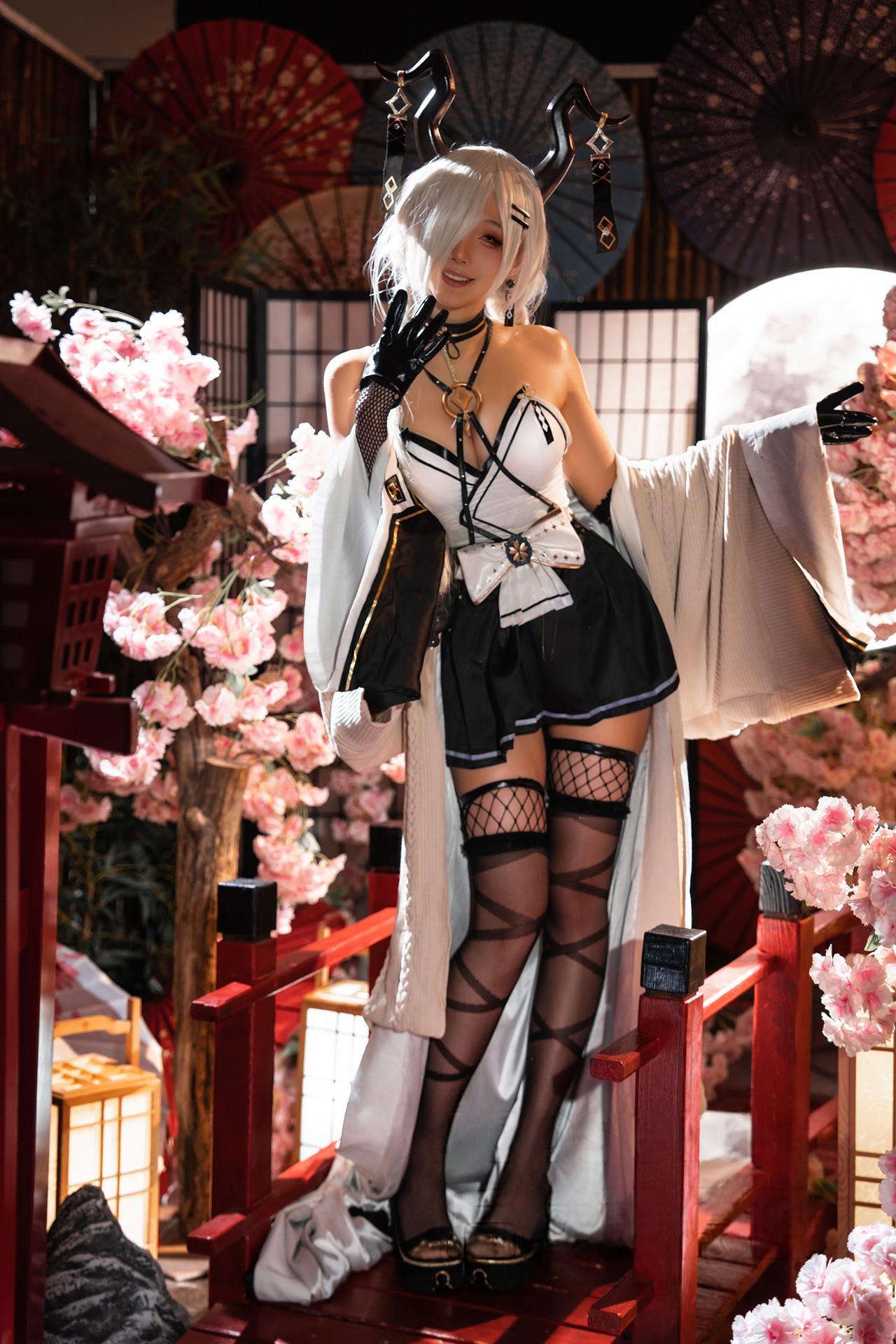 Cosplay 如月灰 碧蓝航线 尾张(17)