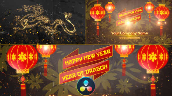 Chinese New Year Opener Davinci Resolve - VideoHive 35506228