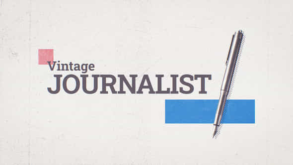 Vintage Journalist Broadcast Package - VideoHive 43394021