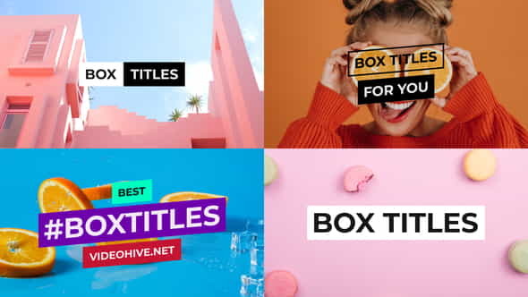 BOX Titles and Lower Thirds - VideoHive 24573101