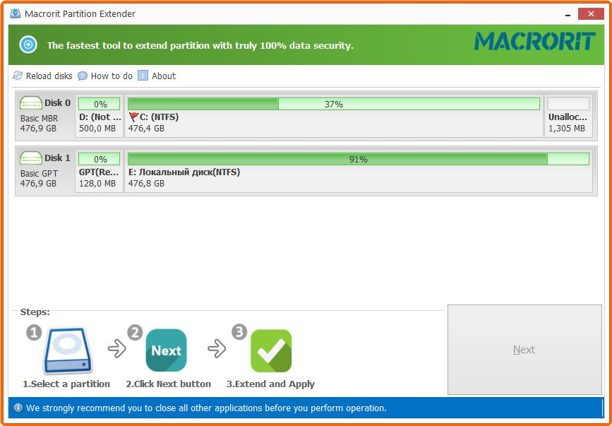 Macrorit Partition Extender 2.6.0 Multilingual