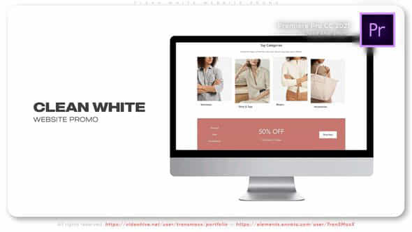 Clean White Website - VideoHive 43126739