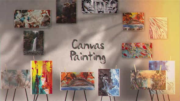 Canvas Painting Gallery - VideoHive 25799515